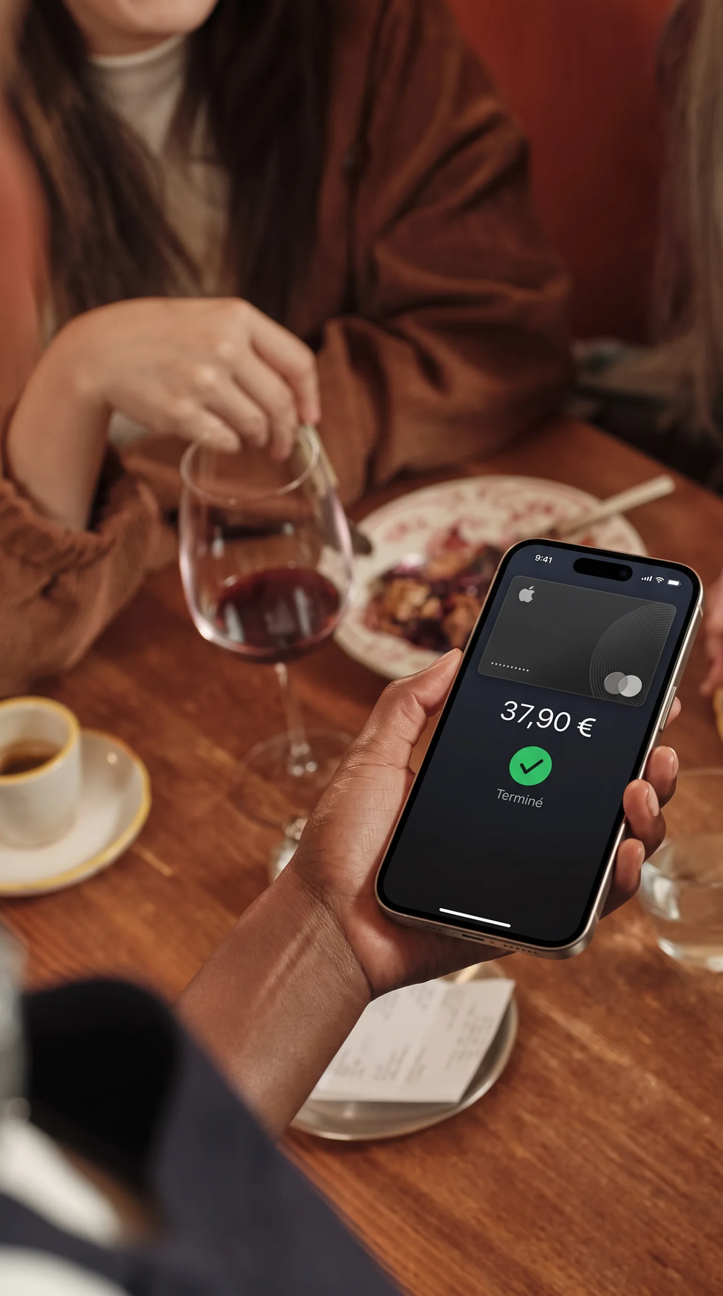 Paiement de 37,90 € validé sur le téléphone